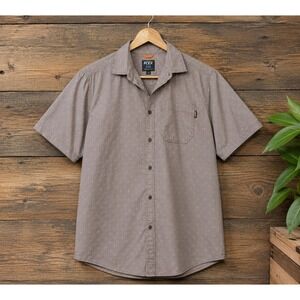 Timberland PRO Flex Mens Large Modern Fit Gray Stretch Short Sleeve Work Shirt